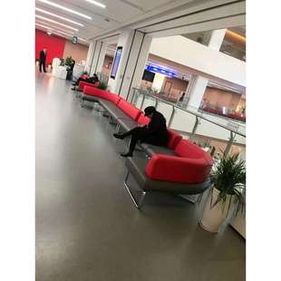 民政局市民中心会议中心酒店商场办公会客区接待区不锈钢卡座沙发