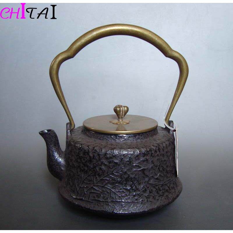 驰泰铁艺茶壶【荷塘飞燕】老铁壶南部铁瓶煮茶铁壶手工铁壶无涂层