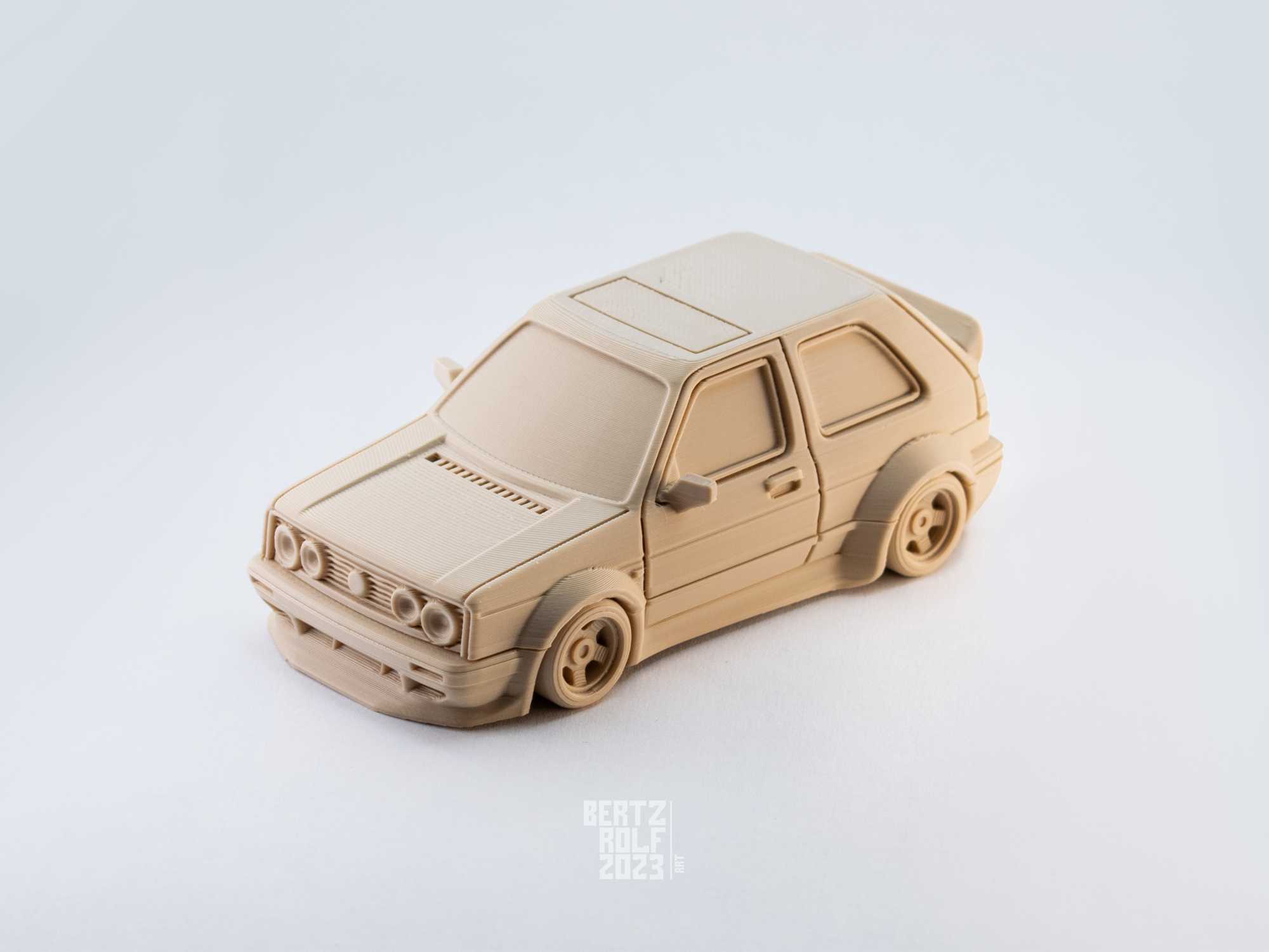 高尔夫 GTI MK2 改装套卡桌面趣味摆件1比64模型买1赠1供练手组装
