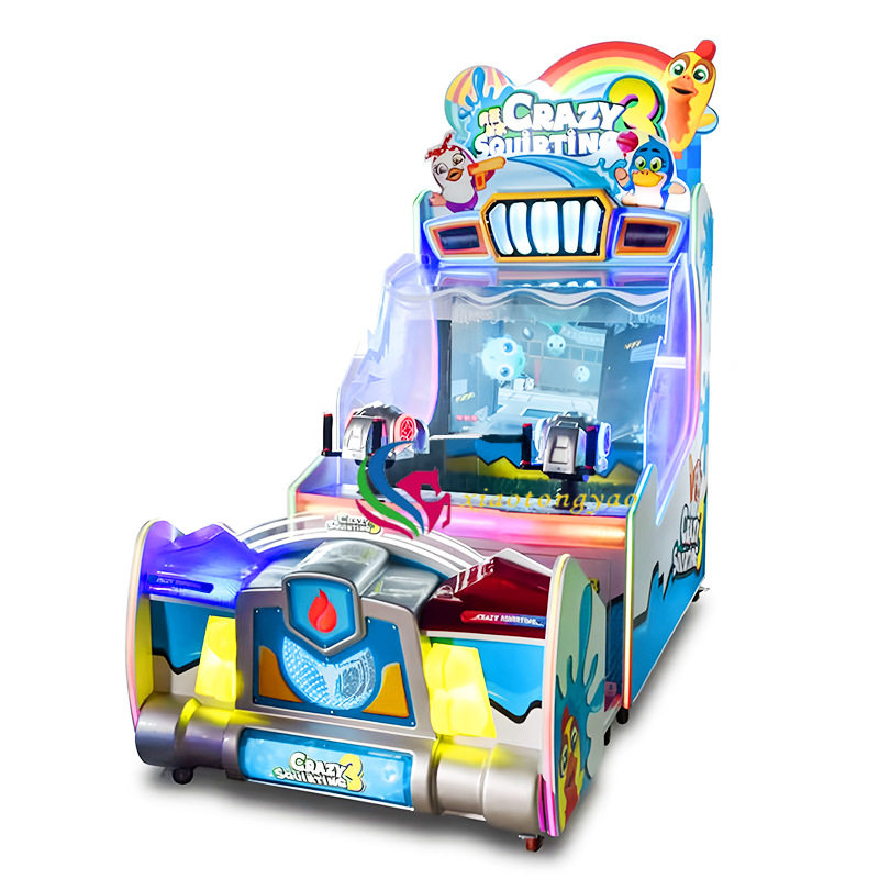 室内游乐场电玩城娱乐设备疯狂射水3大型投币双人射水射球游戏机