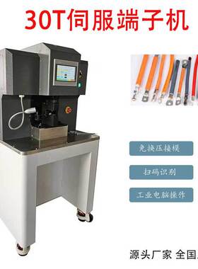 东莞源头厂家30T/50T伺服压接机 新能源大平方线束加工端子机