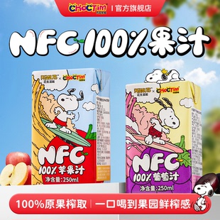 乔克蒂姆史努比100%NFC苹果葡萄果汁饮料无添加果蔬汁多口味组合