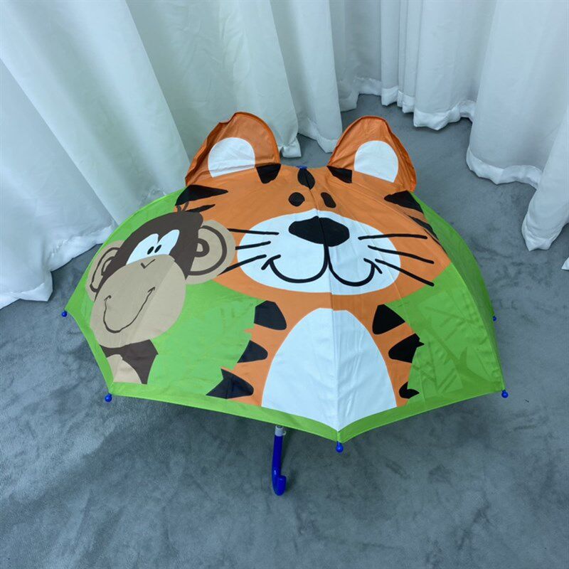 立体卡通儿童伞可爱动物创意轻便幼儿园男女儿童雨伞耳朵自动伞