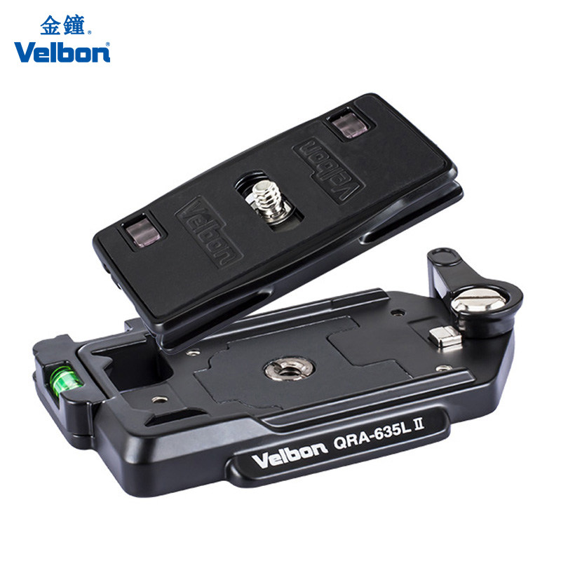 Velbon金钟镁合金快装结合器QRA-635L II快装器带QB-35L快装板卡