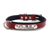 牵引定制狗狗项圈大中小型犬宠物脖圈刻字铃铛猫咪狗牌身份牌定做