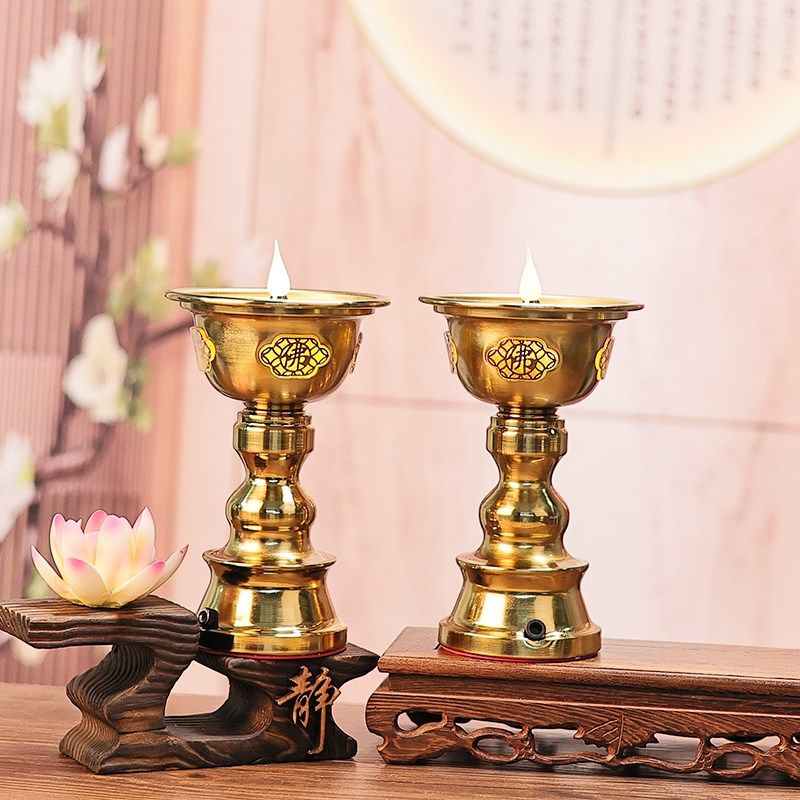 led新款电子充电仿真酥油灯佛供灯莲花仙灯招财家用蜡烛烛台灯盏,节庆用品/礼品,荷花灯/河灯,淘宝优惠券,粉丝福利购,淘宝优惠卷