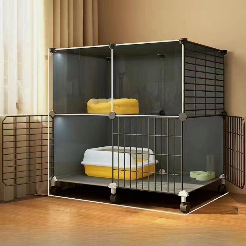 黑茶灰猫笼子家用内小户型猫咪别墅猫舍猫屋猫窝猫砂盆猫爬架家用,宠物/宠物食品及用品,猫笼子/猫别墅,淘宝优惠券,粉丝福利购,淘宝优惠卷