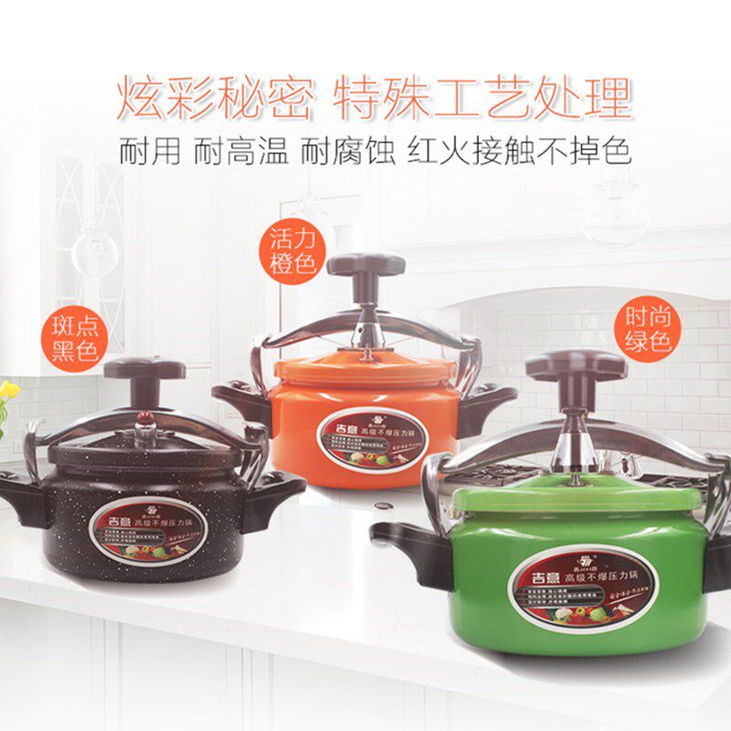 高压锅商用燃气电磁炉通用防爆迷你小微型家用压力锅焖饭菜1-2人