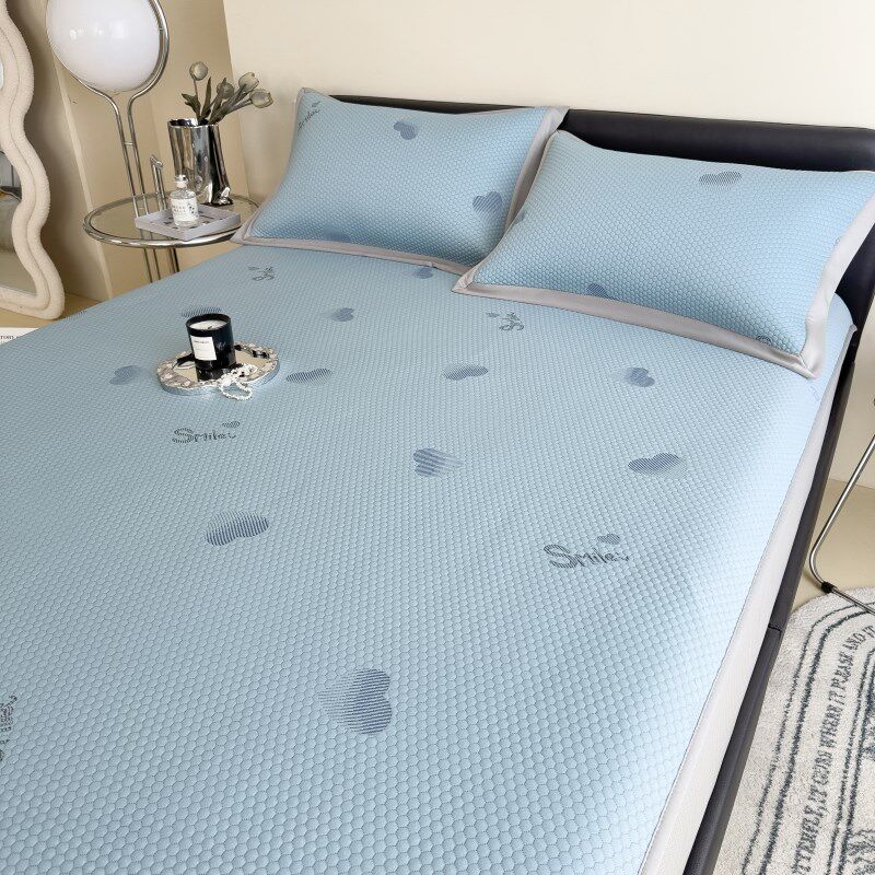 加厚结实冰豆豆凉席夏季三件套冰丝席子夏天空调席可机洗床笠款,床上用品,冰丝席,淘宝优惠券,粉丝福利购,淘宝优惠卷