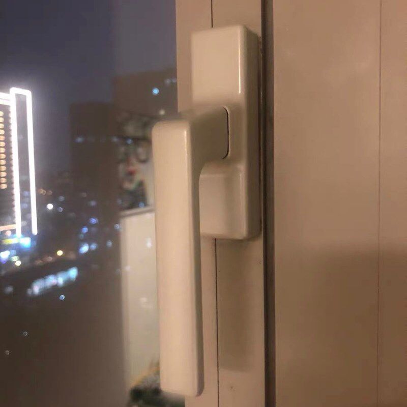 老式50型铝合金窗户把手平开窗断桥外推门窗传动执手拉手外开配件