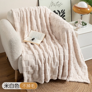 夏天午睡盖毯子珊瑚床上用毛巾被夏季薄款办公室法兰绒毯加厚毛毯