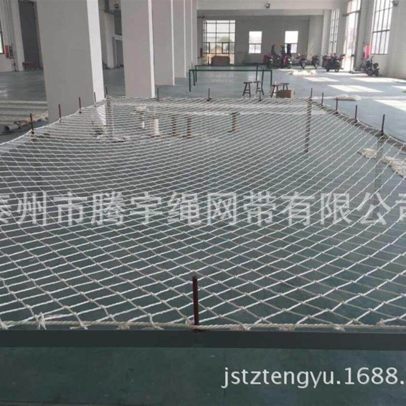 速发安*6m高强聚酯纤维安安全防护网白色防坠网4*6米安