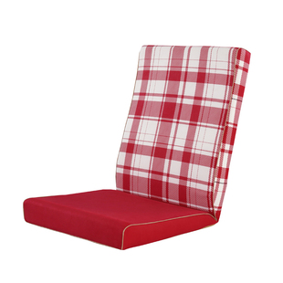 亚麻单人实木沙发坐垫带靠背木质三人连身联邦春秋椅老式 木沙发垫