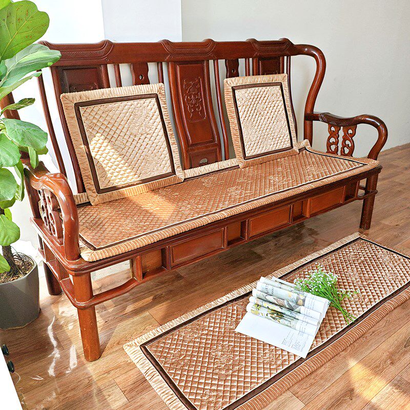 实木沙发垫防滑老式红木坐垫椅垫皮沙发座垫三人保暖毛绒垫子秋冬,居家布艺,沙发垫,淘宝优惠券,粉丝福利购,淘宝优惠卷