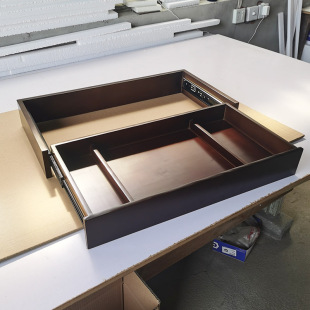 定制滑板抽屉抽拉工作台桌面底下安装延伸扩展台面放键盘滑动拉出