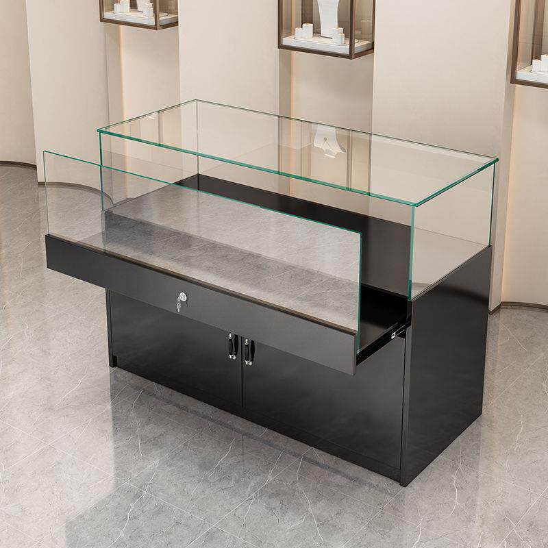 珠宝展示柜玻璃首饰柜样品饰品柜台直播间展销柜博物馆展览陈列柜