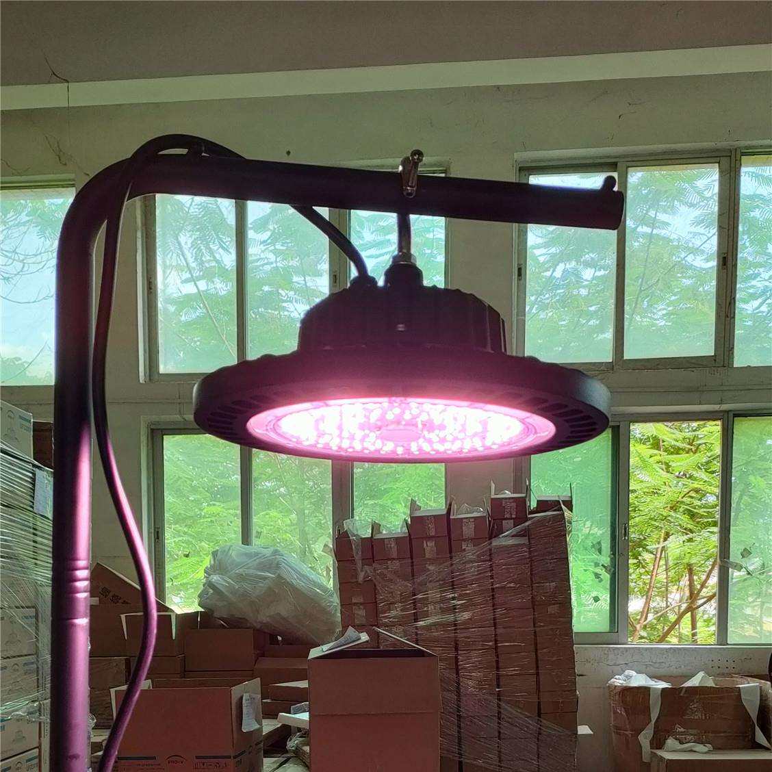 UFO盆栽植物补光灯全光谱60W100W150W无级三路调光大功率无土栽培