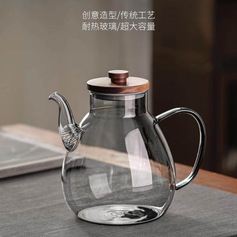 玻璃凉水壶可装热水2025新款玻璃冷水壶耐高温大容量玻璃水壶