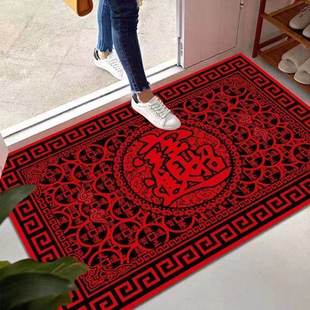 脚垫卧室厨房门厅毯可裁剪 入户门垫家用喜庆新中式 下单立减30