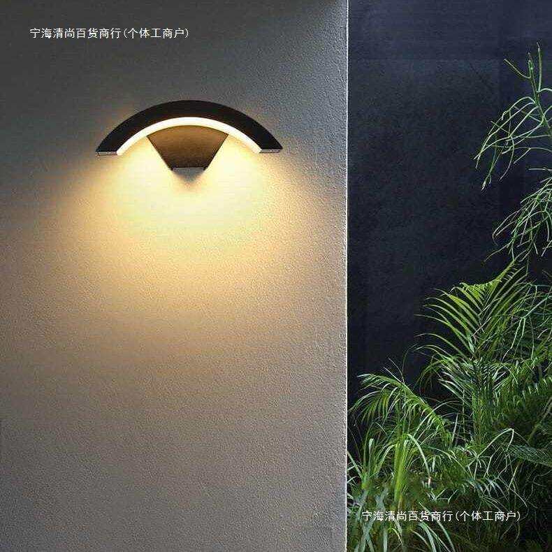 户外壁灯花园防水庭院灯个性创意室外感应阳台新款感应节能
