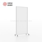 可移动八棱柱展板1x2米带轮子疫情宣传活动展板室内会议隔断屏风