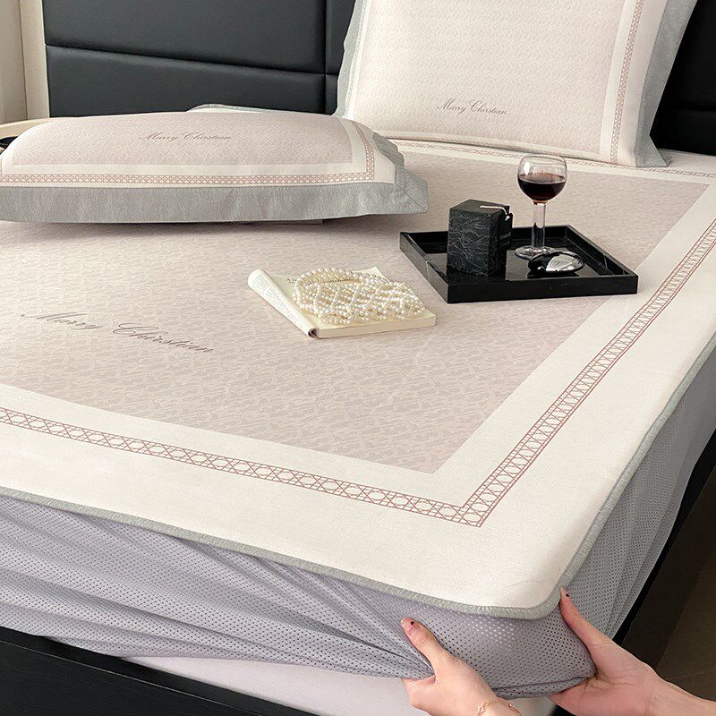 罗兰A类冰丝凉席夏季三件套凉感软席子可水洗家用空调床垫凉席罩,床上用品,冰丝席,淘宝优惠券,粉丝福利购,淘宝优惠卷