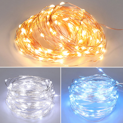 婚庆吊灯LED铜丝线灯串米粒灯婚礼创意灯背景星空吊顶铁丝网装饰