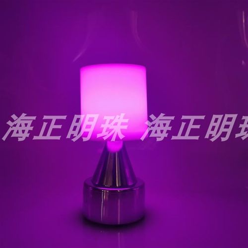 金属LED酒吧充电吧台灯 圆形抗摔烛台蜡烛小夜灯  餐厅时尚小桌灯