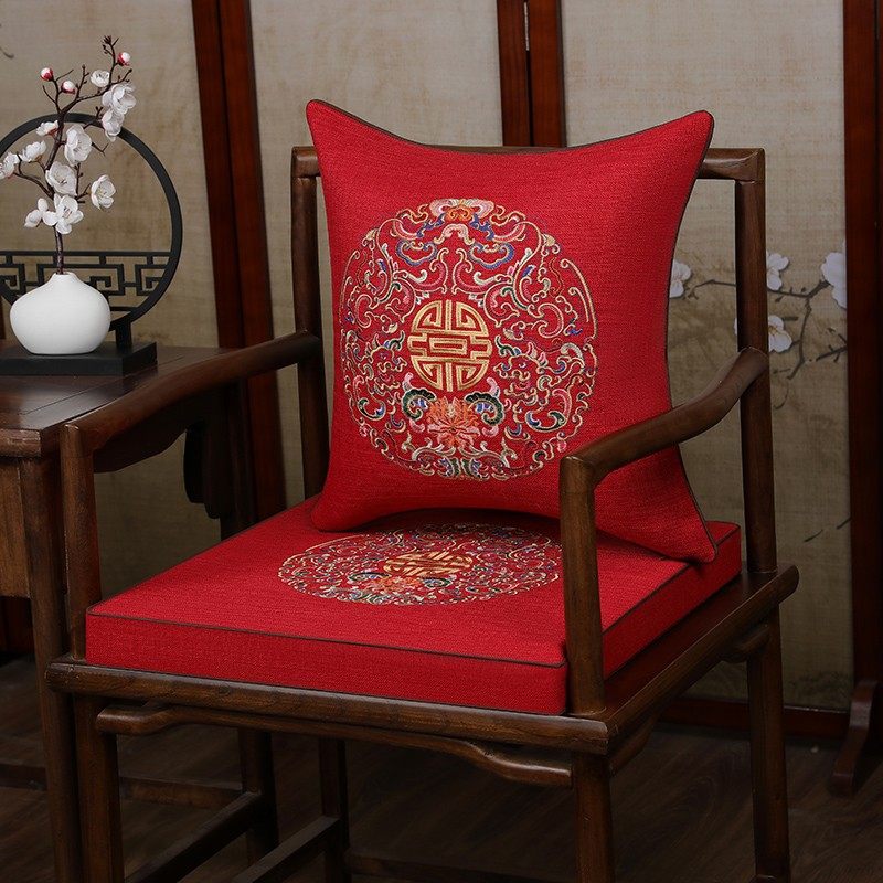 中式椅垫坐垫红木沙发椅子垫刺绣实木餐椅圈椅座垫茶椅垫凳子垫子,居家布艺,沙发垫,淘宝优惠券,粉丝福利购,淘宝优惠卷