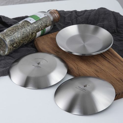 怪兽调料碟304不锈钢蘸料碟韩式调味小菜碟子火锅烤肉酱料味碟