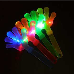 发光手拍 发光拍拍手 闪光 发光手掌拍 24CM 发光玩具