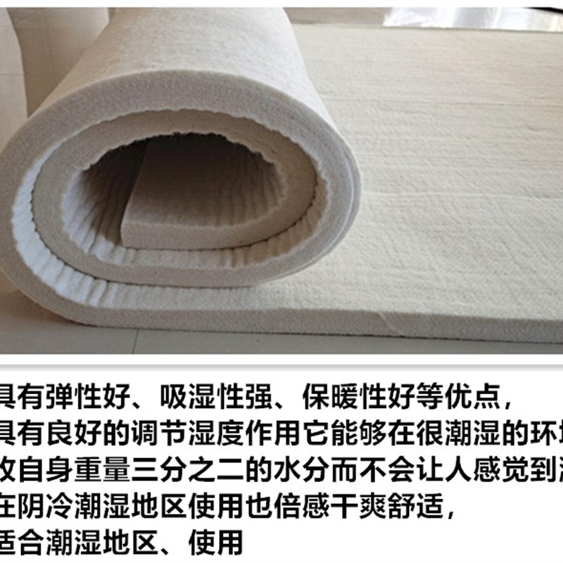 高档防潮四季通用无味农村垫炕家用纯米毛毡床垫榻榻羊大炕毡垫