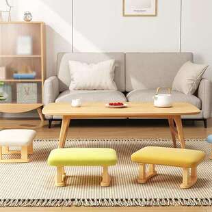 实木脚踏凳小凳子家用沙发矮凳子踩脚凳客厅放腿脚蹬桌下翘脚凳厂