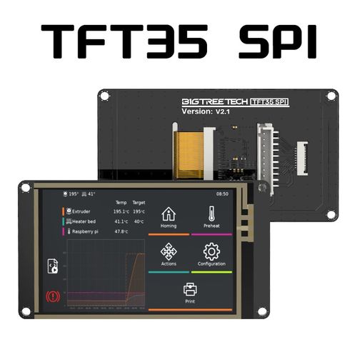 BIGTREETECH TFT35 SPI触控屏3D打印机屏幕显示IO2CAN模块Voron