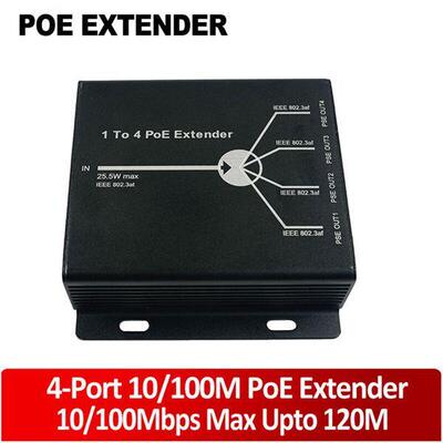 POE Extender 1 to 4 poe, 1 TO 2 poe，防水POE extender,250M