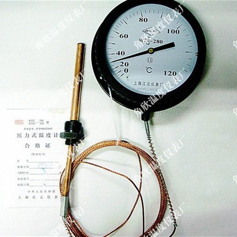 WTZ-280 0-120度【10米】/压力式温度计/上海江云
