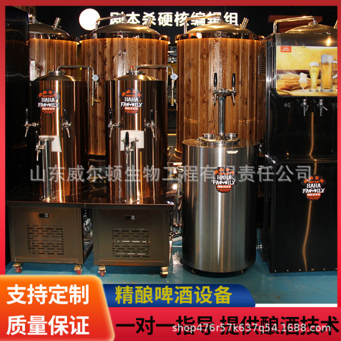 精酿啤酒生产灌装设备 哈哈家族精酿啤酒生产机器 精酿啤酒设备