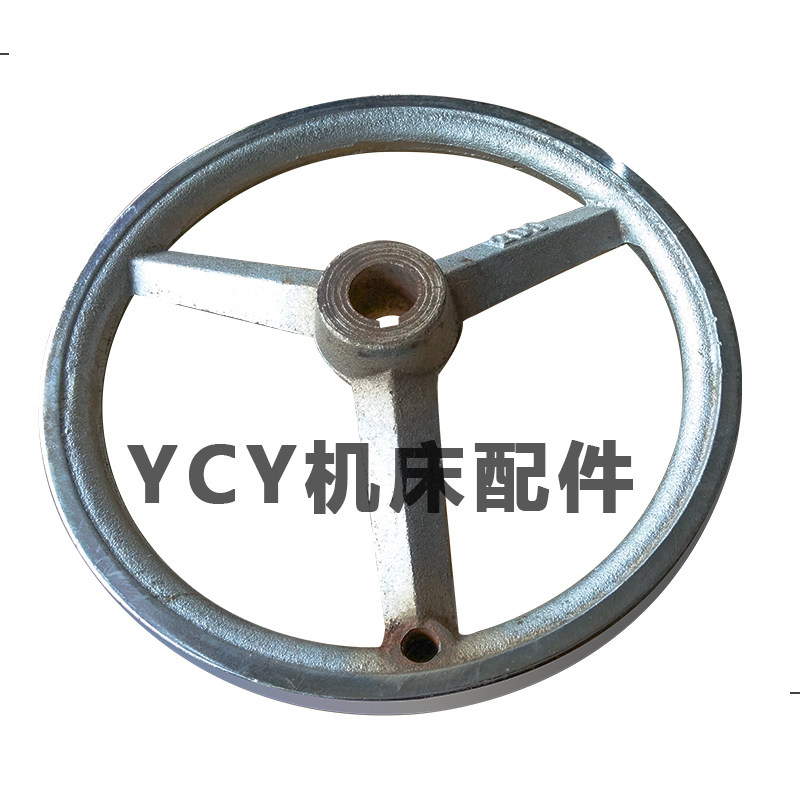 机床配件手轮手柄圆手轮铸铁手轮手摇轮镀铬手轮带孔机床手轮