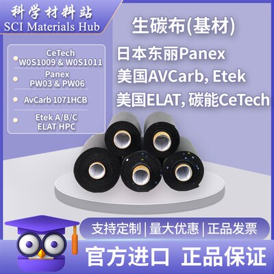 碳能碳布CeTech 亲水导电碳布W0S1009 W0S1011 AvCarb 1071碳布