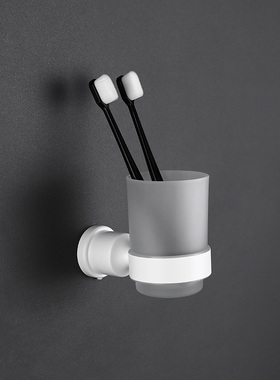 德国哑光白色304不t锈钢口杯卫生间肥皂盒 浴室浴室挂件