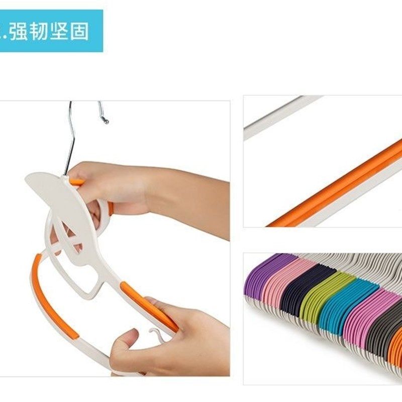 挂衣家用热料多子能衣架爆款塑销防滑无痕超薄干湿两用挂功不变形