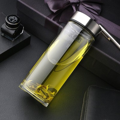 希诺单层玻璃杯大容量家用透明水杯子定制印字送礼6015 6016 6017