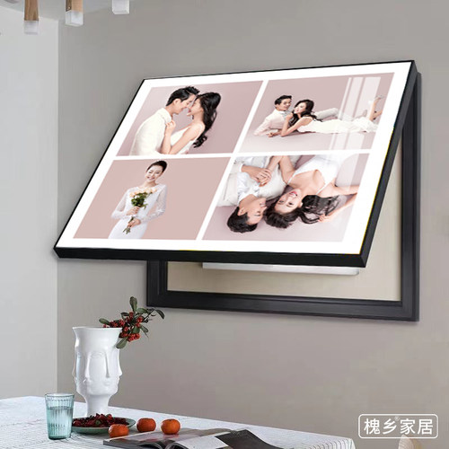 全家福照片电表箱装饰画电闸箱配电箱挂画婚纱照放大遮挡壁画定制