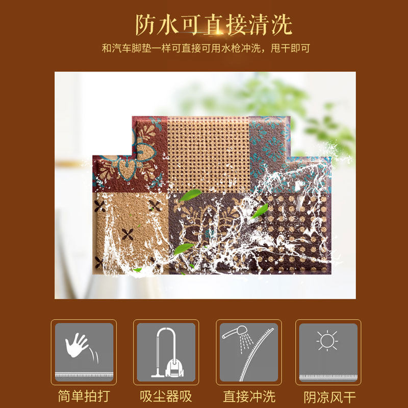 入户门地垫进门丝圈门垫家用入户地毯门厅门入口门塑料垫子脚踩垫