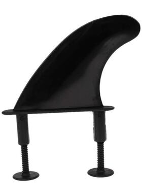 冲浪板配件pvc黑色冲浪板软板尾舵套装3FIN+3SCREW117x116mm