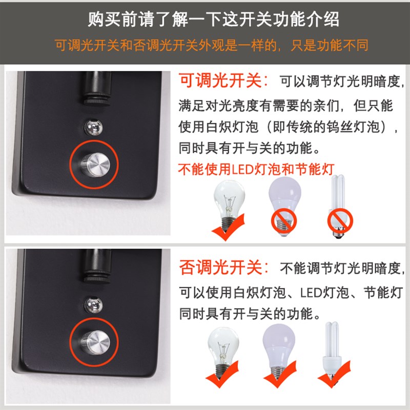 后现代简欧书室卧房床头光壁灯调墙宾馆酒店LED客房工程灯具布艺