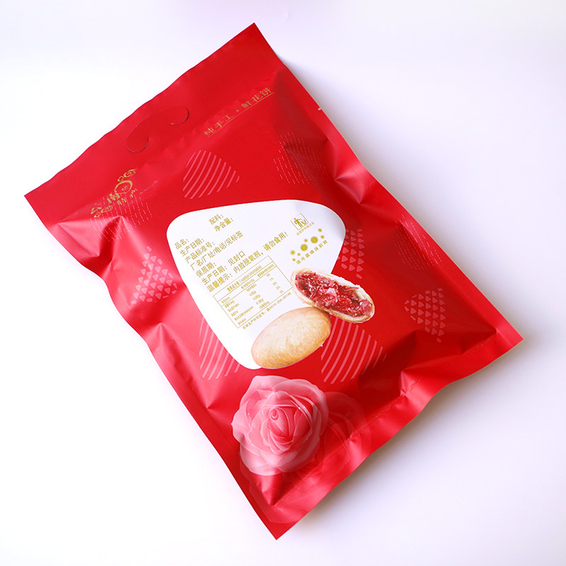 鲜花纸袋子铝装内托礼盒自封袋自封口饼袋内袋密封袋包膜铝箔红色