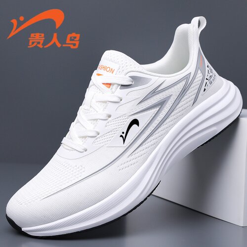贵人鸟春季飞织网面减震休闲鞋