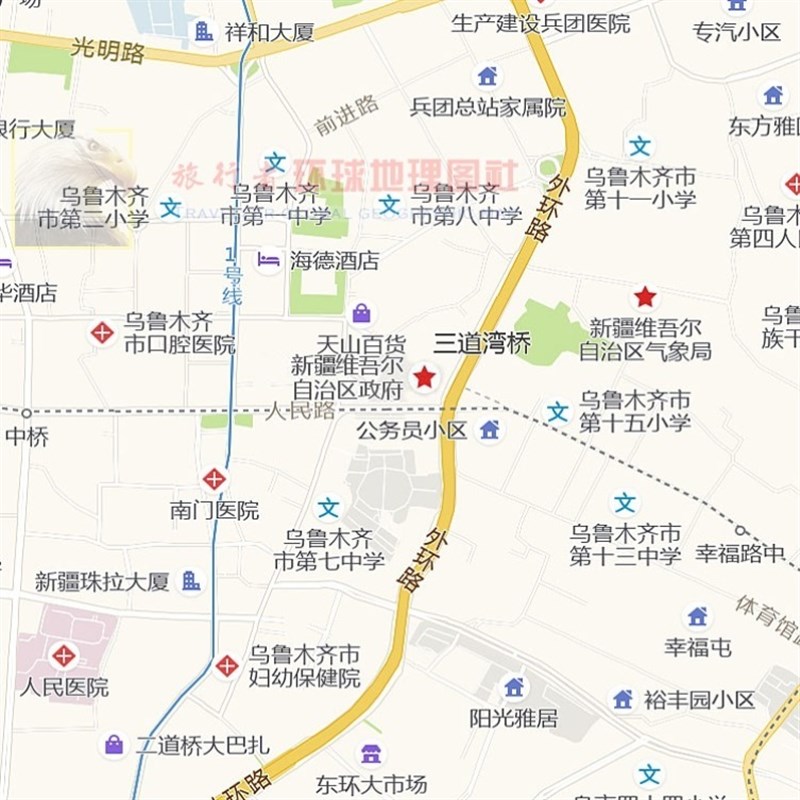 超大巨做 乌鲁木齐市区地图订制定幅 城0城区海报2市21新版装饰画