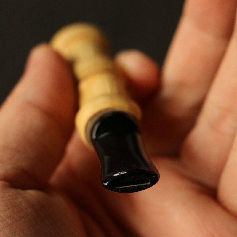精烟纯手把制作天然罗汉竹品嘴香过滤器竹制咬嘴烟具工玩烟斗烟杆